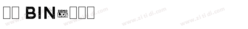 瘦金 bin字体转换